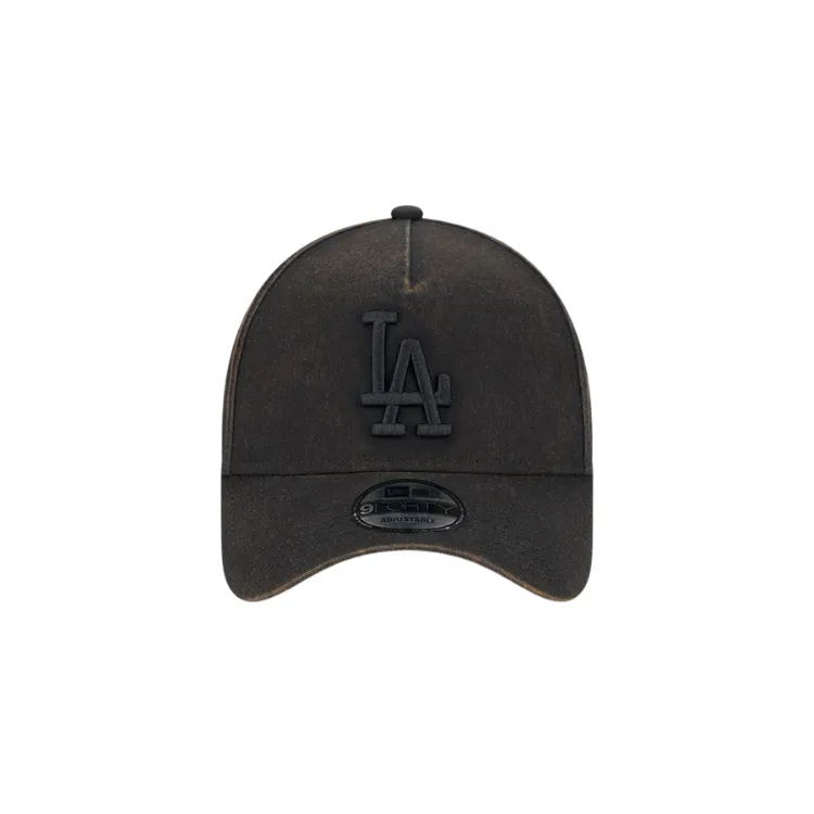 New Era Los Angeles Dodgers 9FORTY A Frame Snow Wash - Black