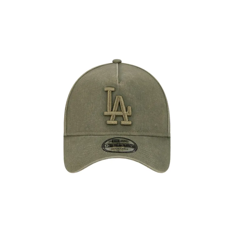 New Era Los Angeles Dodgers 9FORTY A Frame Snow Wash - Olive