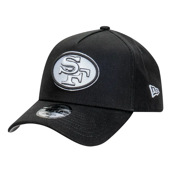 New Era San Francisco 49ers 9FORTY A Frame - Black/White