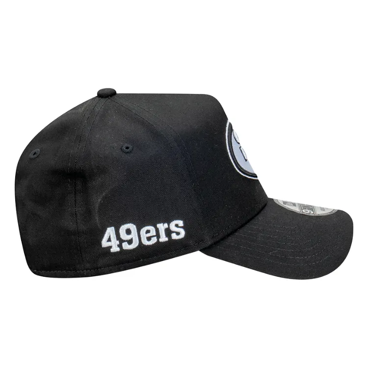 New Era San Francisco 49ers 9FORTY A Frame - Black/White
