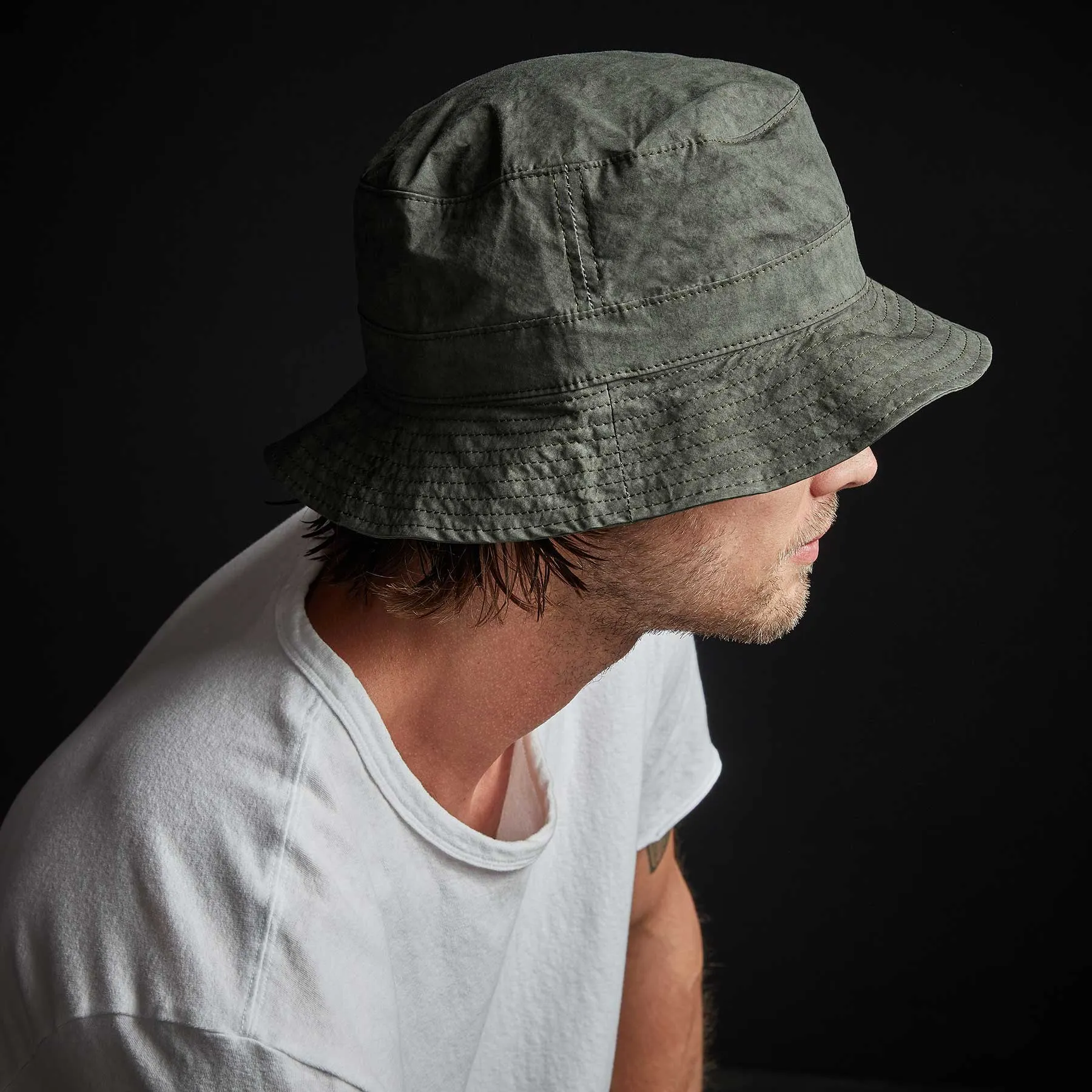 Parachute Poplin Bucket Hat - Dartmouth Pigment