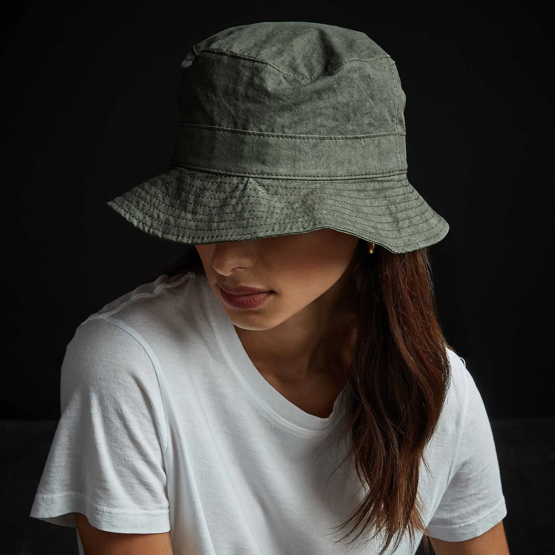 Parachute Poplin Bucket Hat - Dartmouth Pigment