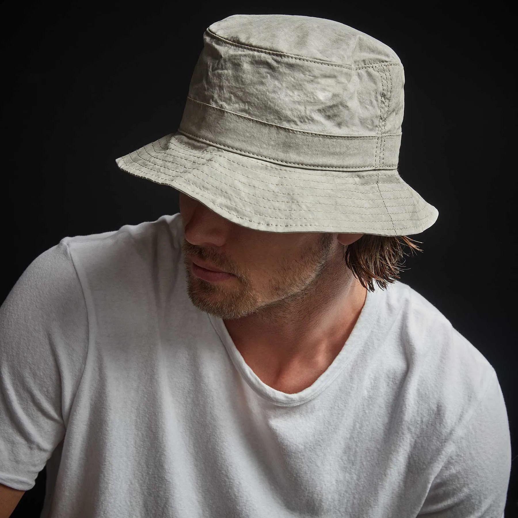 Parachute Poplin Bucket Hat - Mineral Pigment