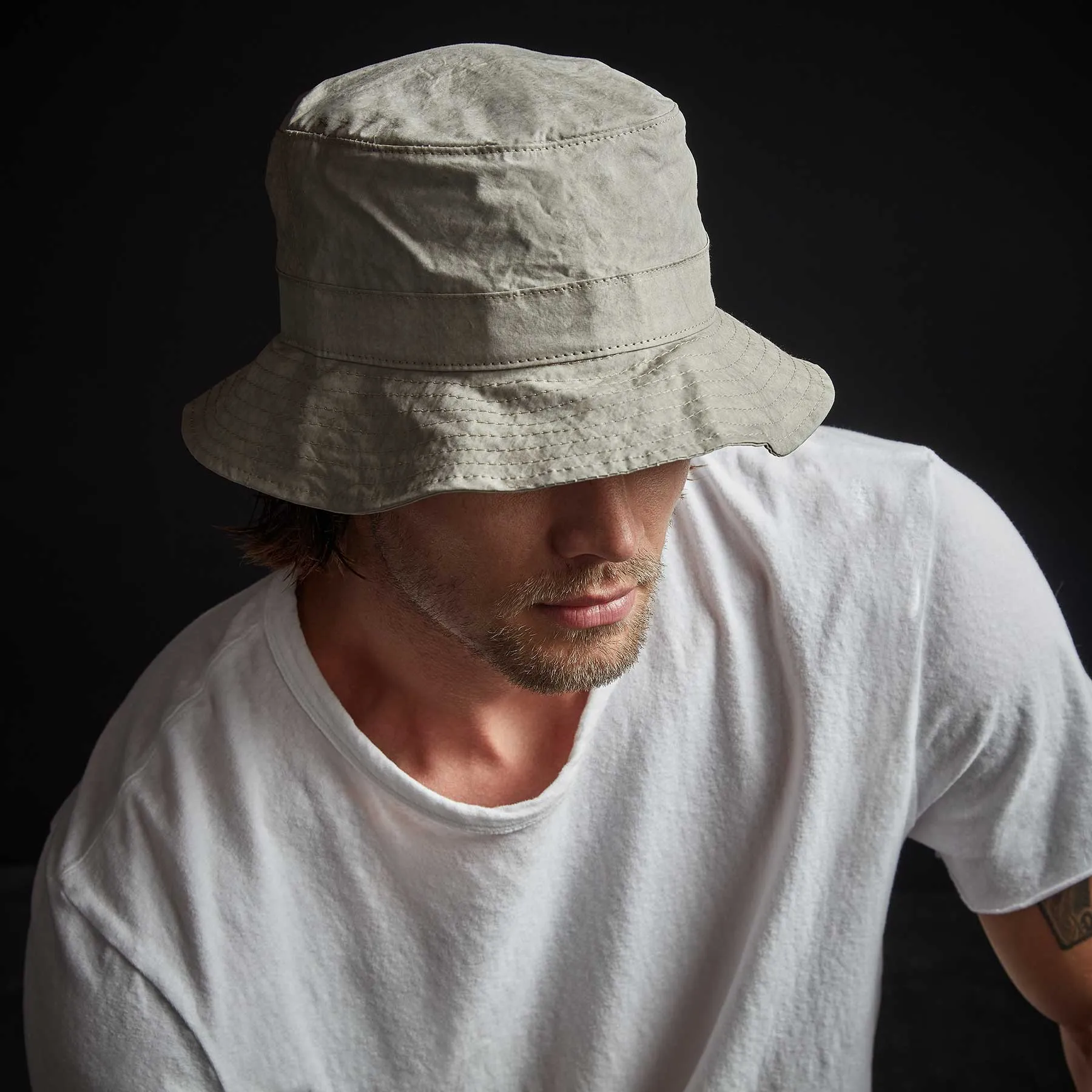Parachute Poplin Bucket Hat - Mineral Pigment