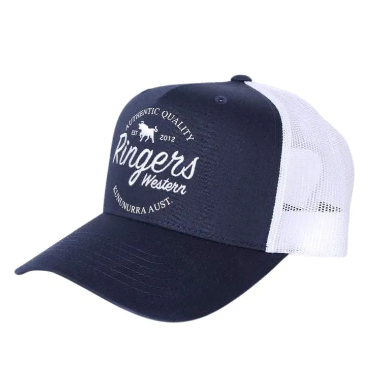 Ringers Western Boundary Trucker Cap - Blue