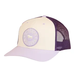 Ringers Western Tara Ponytail Trucker Cap - Off White/Lavender