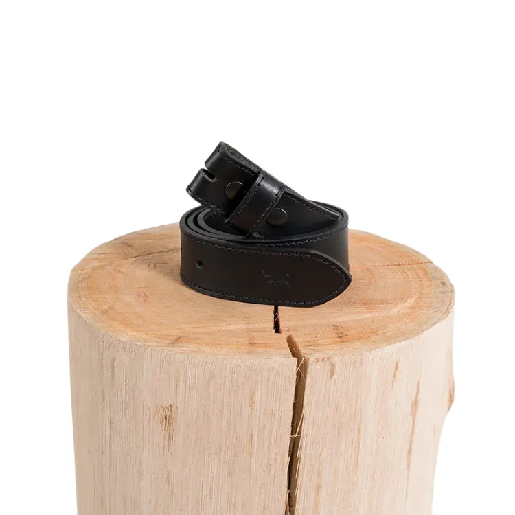 Ringers Western Tibbs Leather Belt Strap - Black
