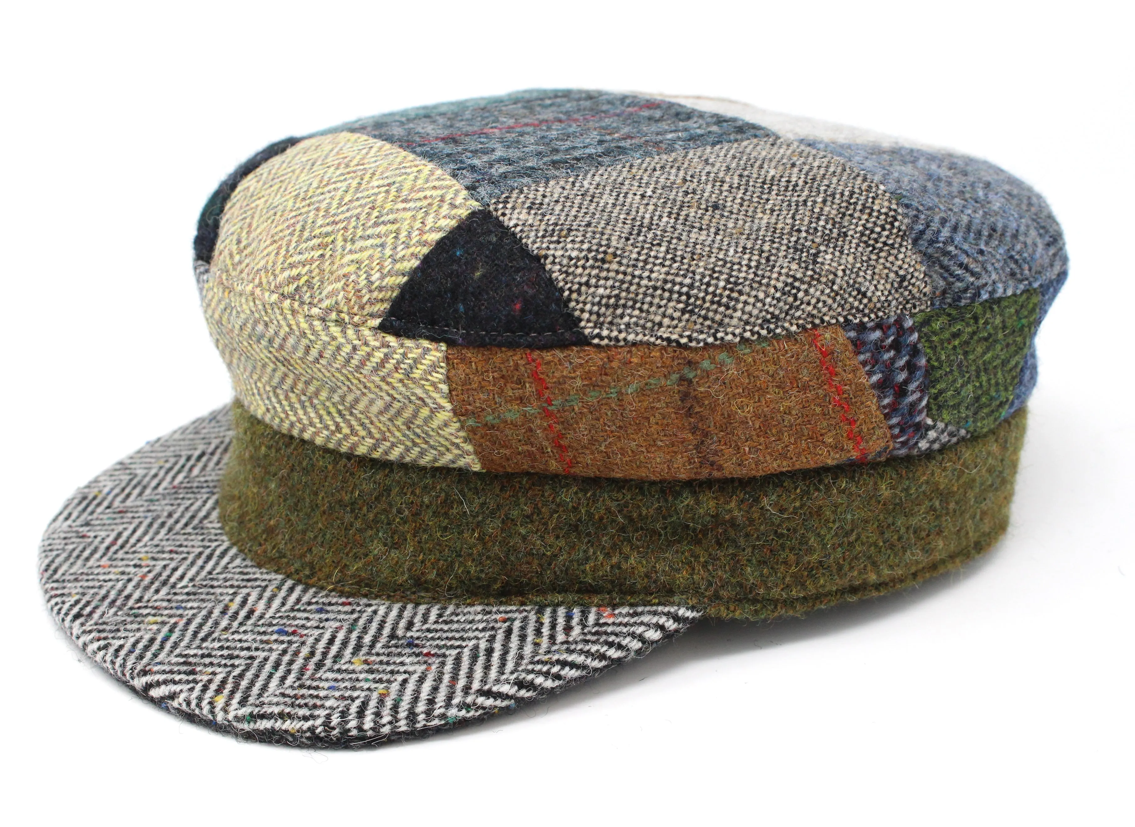 Skipper Cap Patchwork Tweed