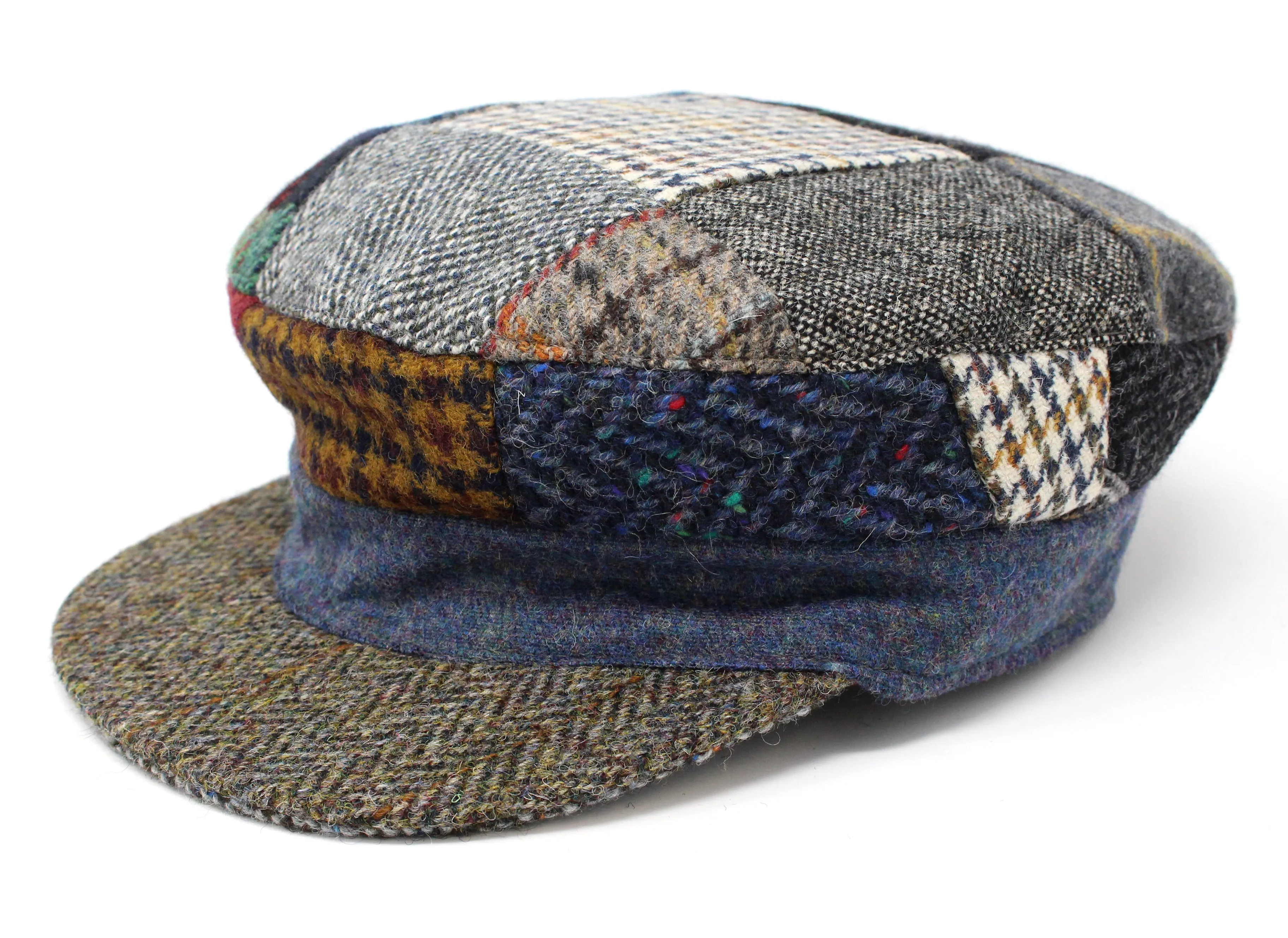 Skipper Cap Patchwork Tweed