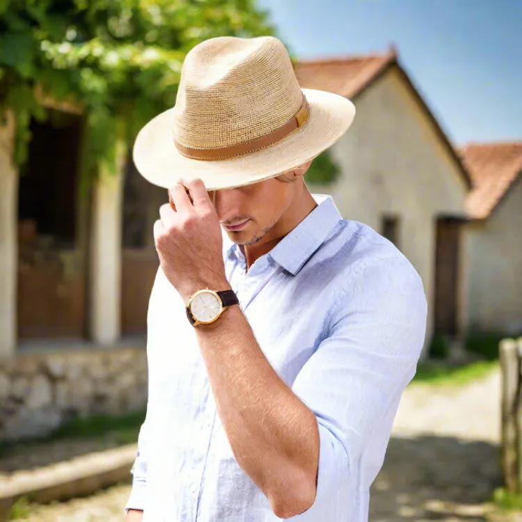 Stanton Denver Raffia Fedora - Natural