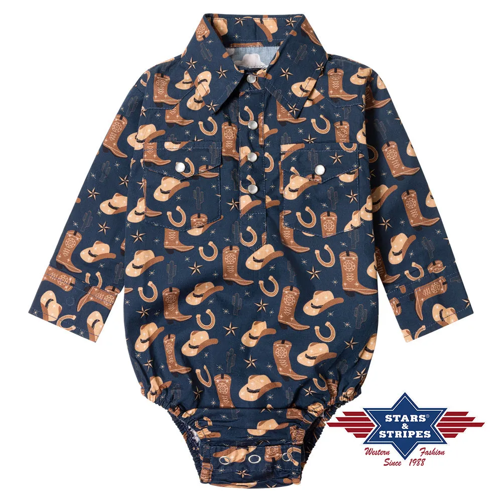 Stars & Stripes Baby Cowboy Romper