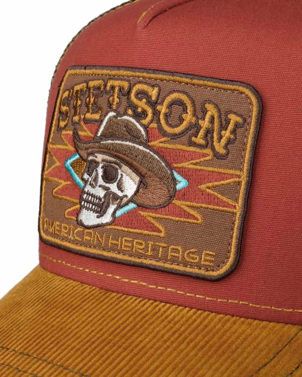 Stetson Cowboy Skull Trucker Cap