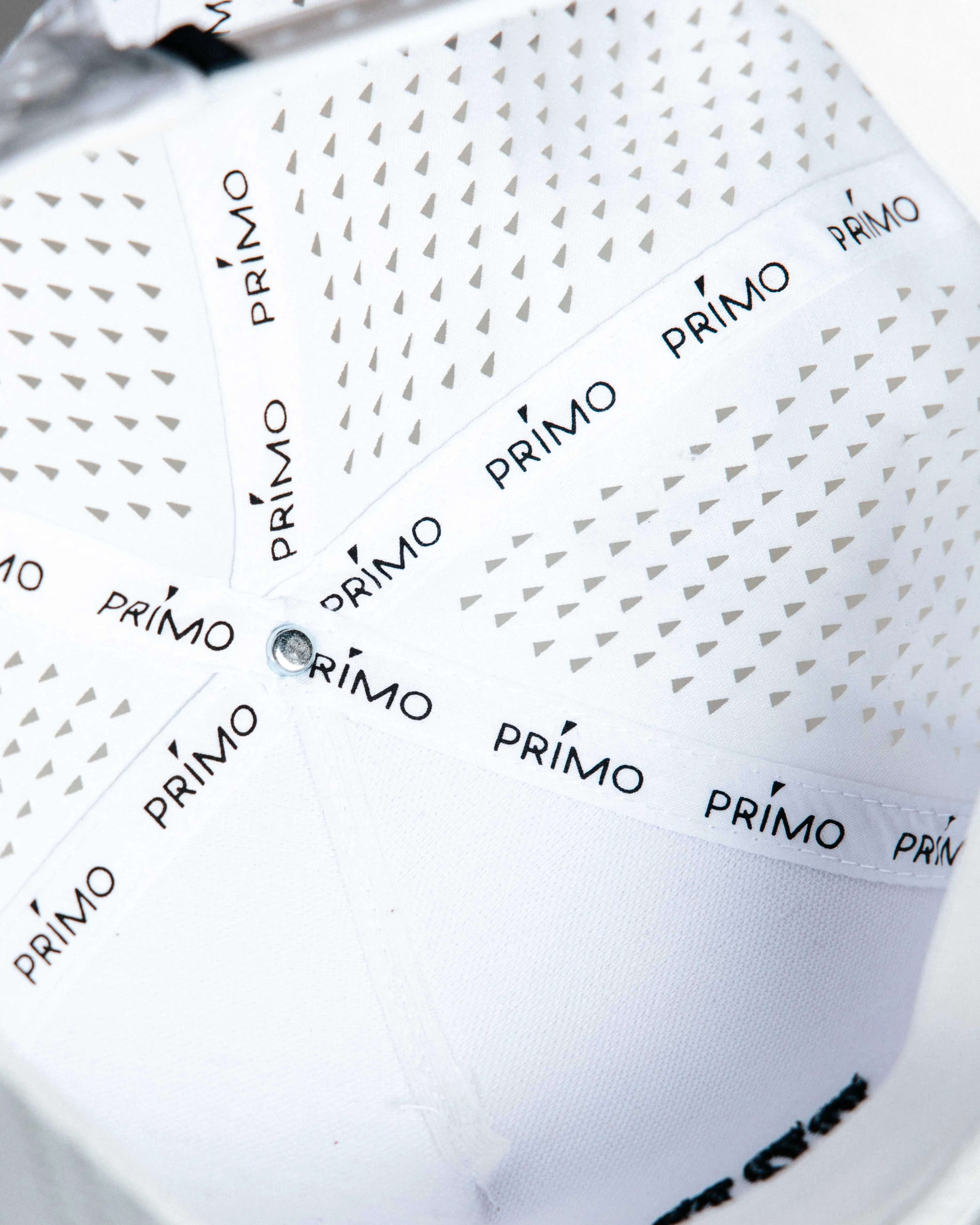 White Serif Two Tone Hat